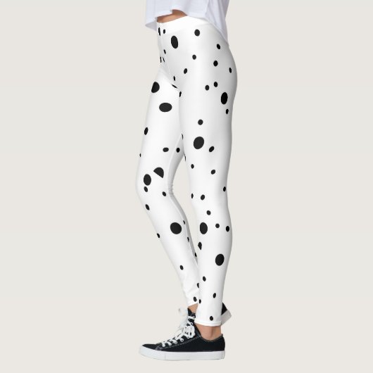 Leggings Pois noirs et blancs (Gauche)