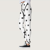 Leggings Pois noirs géométriques (Gauche)