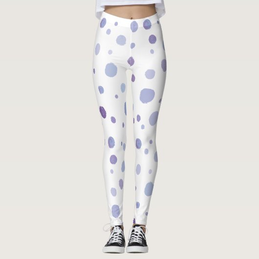 Leggings pois peints à la main (Devant)