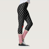 Leggings Pois, rayures et coeurs de poupée de chiffon (Droite)