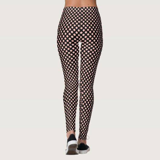 Leggings Pois rose (Dos)