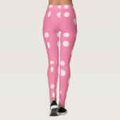 Leggings Pois rose pâle sur rose (Dos)