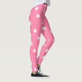 Leggings Pois rose pâle sur rose (Droite)