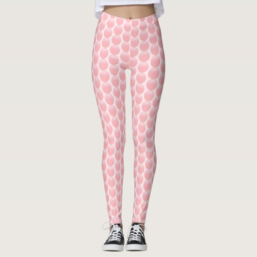 Leggings Pois rose rose pâle (Devant)