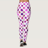 Leggings Pois roses et violets (Dos)