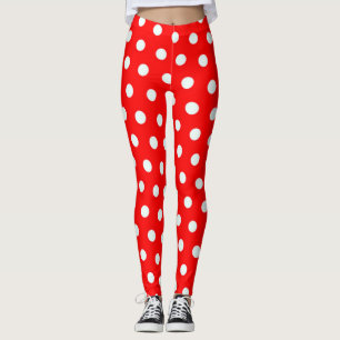 Leggings Pois rouges