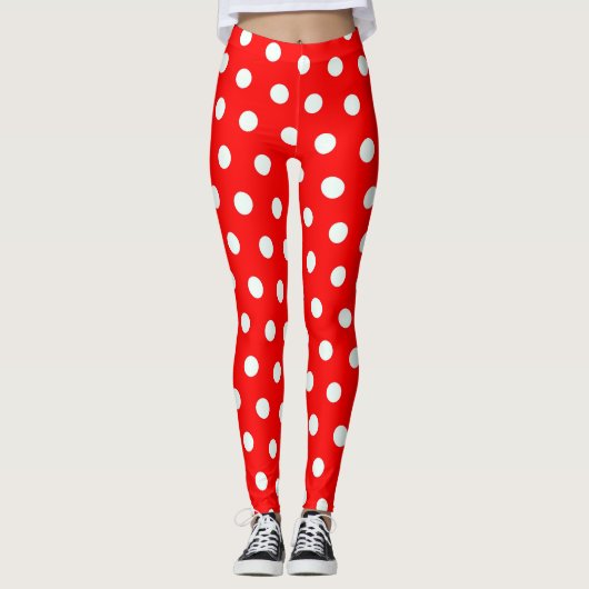 Leggings Pois rouges (Devant)