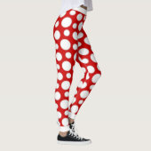 Leggings Pois rouges et blancs (Droite)