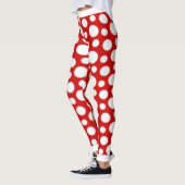 Leggings Pois rouges et blancs (Gauche)
