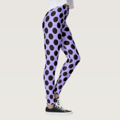Leggings Pois transparent motif noir / blanc contour (Droite)