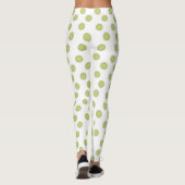 Leggings Pois vert d'olive (Dos)