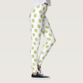 Leggings Pois vert d'olive (Droite)