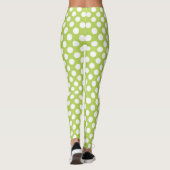 Leggings Pois verts, Motif à points Polka, points, pointill (Dos)