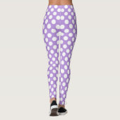 Leggings Pois violets, Motif à points Polka, points, pointi (Dos)