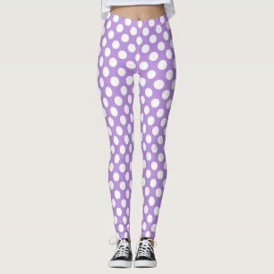Leggings Pois violets, Motif à points Polka, points, pointi