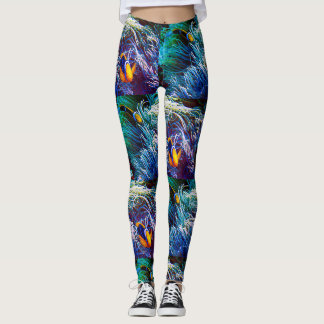 Leggings Poisson anémone et anémone de mer corallienne