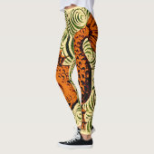 Leggings Poisson Antique Carrelage Ancien art (Gauche)