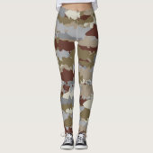Leggings Poisson Camouflage Brown (Devant)