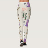 Leggings Poisson Chat Pâtes de cactus Légendes Meow (Dos)
