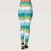 Leggings poisson d'eau de mer vague (Dos)