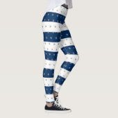 Leggings Poisson étoilé adorable, Bleu de marine (Droite)