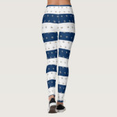 Leggings Poisson étoilé adorable, Bleu de marine (Dos)