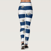 Leggings Poisson étoilé adorable, Bleu de marine (Dos)
