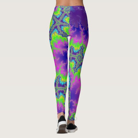 Leggings Poisson-étoile de récif pourpre (Dos)