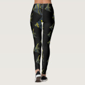 Leggings Poisson gris et jaune (Dos)