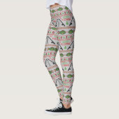 Leggings Poisson laide de Noël (Gauche)