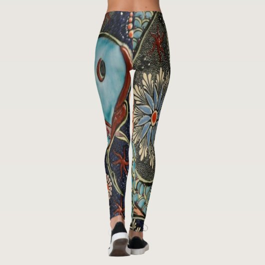 Leggings Poisson mosaïque (Dos)