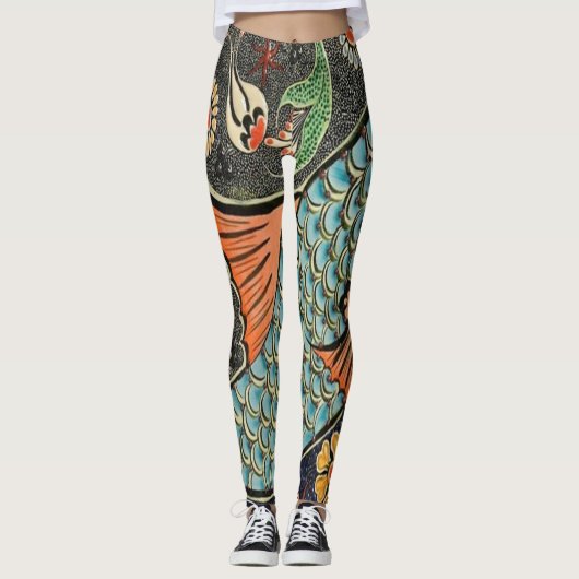 Leggings Poisson mosaïque (Devant)