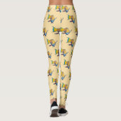 Leggings Poisson perroquet - Conception abstraite - Découpé (Dos)