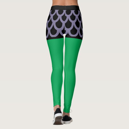 Leggings Poisson pourpre - Shorts de dessin (Dos)