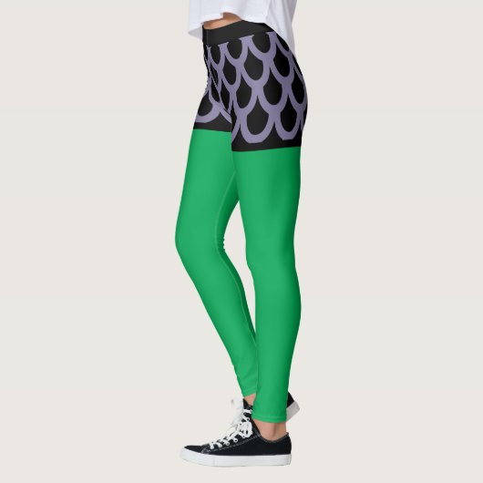 Leggings Poisson pourpre - Shorts de dessin (Gauche)