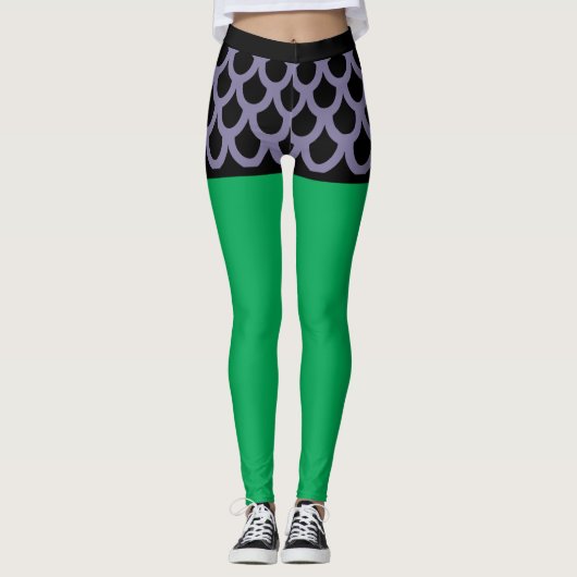 Leggings Poisson pourpre - Shorts de dessin (Devant)