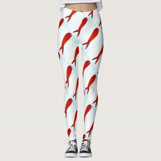 Leggings poisson rouge (Devant)
