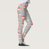 Leggings Poisson rouge et gris (Droite)