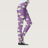 Leggings Poisson sur violet (Droite)