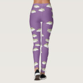 Leggings Poisson sur violet (Dos)
