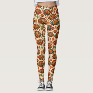 Leggings Poisson Tropical Bohème