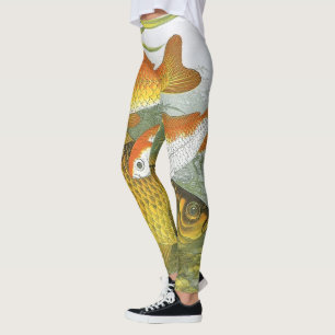 Leggings Poisson vintage Koi Poisson, Marine Aquatique Vie 