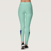 Leggings Poissons-anges à la barrière de corail - Design ph (Dos)