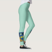 Leggings Poissons-anges à la barrière de corail - Design ph (Droite)