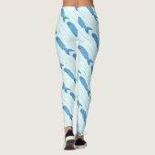 Leggings poissons bleus de natation (Dos)
