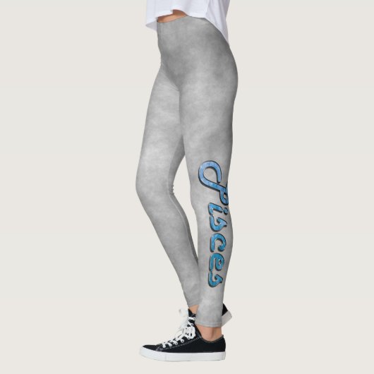 Leggings Poissons en aigue-marine (Gauche)