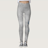 Leggings Poissons en aigue-marine (Devant)