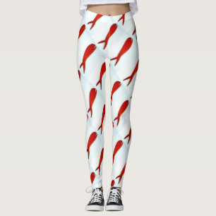Leggings poissons rouges en hausse