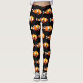 Leggings Poissons tropicaux drôles de clown (Devant)