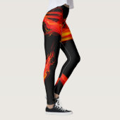 Leggings Poivrons de piment flamboyants (Droite)